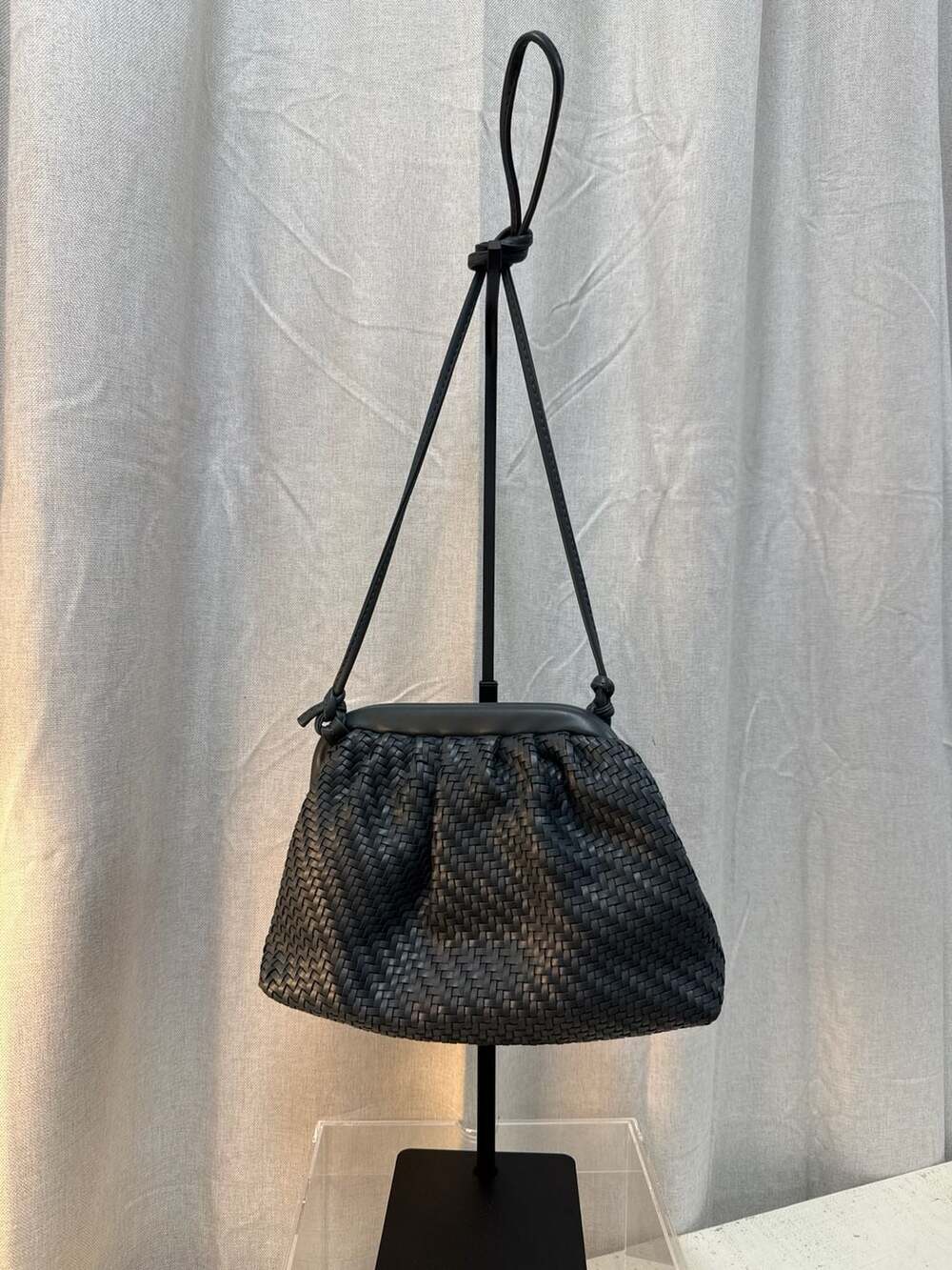 Anthropologie Vegan Leather Woven Bag Clutch - Picture 2 of 6